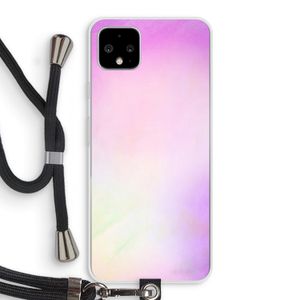Flow mist pastel: Pixel 4 XL Transparant Hoesje met koord