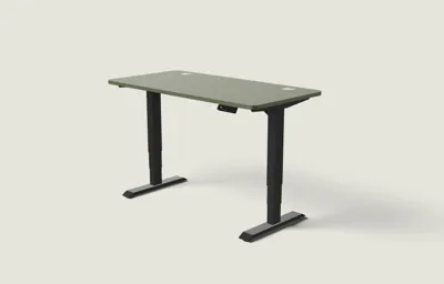 Desktronic HomePro bureau Zwart / Olijfgroen / 140x70 cm