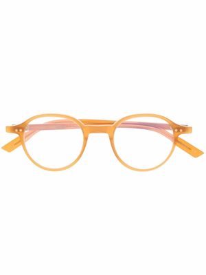 Lesca lunettes de vue à monture ronde - Marron