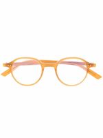 Lesca lunettes de vue à monture ronde - Marron