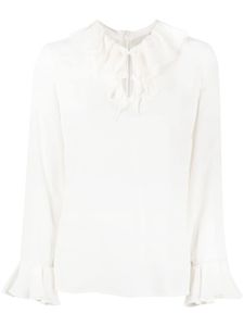 JANE blouse Nymph à col volanté - Blanc