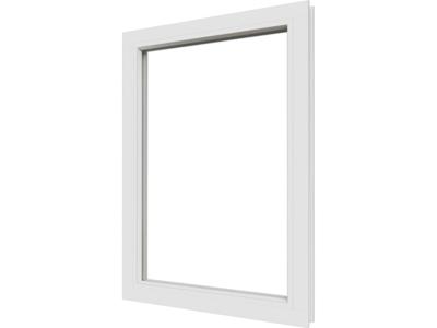 Trendhout Vast raamkozijn meranti - 77,4x107,4 cm - Wit- - - Trendhout