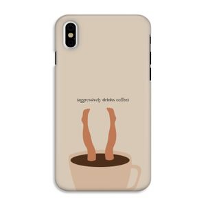 Aggressively drinks coffee: iPhone XS Tough Case