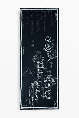 Foulard met letters - BLACK - U