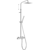 Regendouche set Tres Cuadro | Opbouw | Mengkraan | 2-weg | Vierkant | Chroom