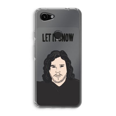 Let It Snow: Google Pixel 3a Transparant Hoesje