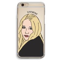 Mary Kate: iPhone 6 / 6S Transparant Hoesje