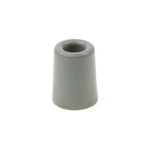 Deurbuffer / deurstopper van rubber - grijs - 50 x 30 mm - deurstop met schroef bevestiging