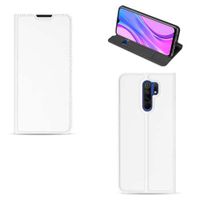 Hoesje Xiaomi Redmi 9 Book Cover Wit met Pashouder - thumbnail