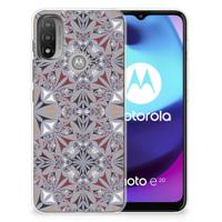 Motorola Moto E20 | E40 | TPU | Siliconen hoesje | Flower Tiles