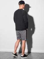 Ombre - heren sweater zwart - B1156 - thumbnail