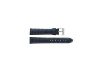 Horlogeband Universeel D378.05 Leder Blauw 22mm
