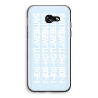 Hotline bling blue: Samsung Galaxy A5 (2017) Transparant Hoesje