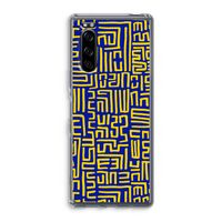 Majorelle Blue Print: Sony Xperia 5 Transparant Hoesje