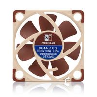 Noctua NOC-NF-A4X10-FLX hardwarekoeling Computer behuizing Ventilator 4 cm Beige, Bruin 1 stuk(s) - thumbnail