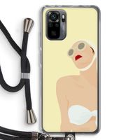 Summer: Xiaomi Redmi Note 10 Pro Transparant Hoesje met koord