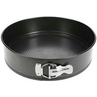 Taart bakvorm/springvorm zwart 28 cm met antiaanbaklaag