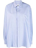 Claudie Pierlot chemise à logo brodé - Bleu