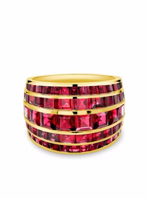 Pragnell bague Manhattan en or 18ct à ornements de rubis