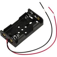 TRU COMPONENTS TC-13220616 Batterijhouder Aantal cellen: 2 AA (penlite) Kabel (l x b x h) 60 x 33 x 14.6 mm