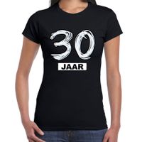 30 jaar verjaardag cadeau t-shirt zwart voor dames