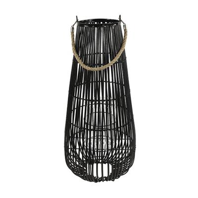 Windlicht Madia zwart L