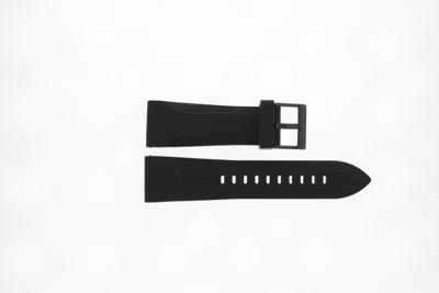 Horlogeband Armani Exchange AX1148 Silicoon Zwart 24mm