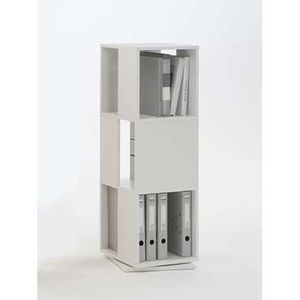 Kast draaibaar Tower - wit - 108x34x34 cm - Leen Bakker