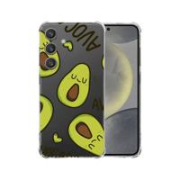 Samsung Galaxy S25 Hoesje - Avocado Singing TPU Antishock Samsung Galaxy S25 Hoesje - Avocado Singing TPU Antishock