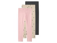 lupilu Set van 3 kinder leggings (Beige, 110/116)