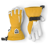 Hestra Army Leather Heli Ski Jr. - 5 Finger Kinder Handschoen Mustard 6 - thumbnail