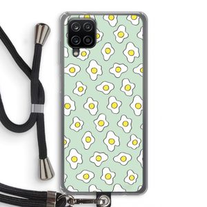 Spiegeleitjes: Samsung Galaxy A12 Transparant Hoesje met koord