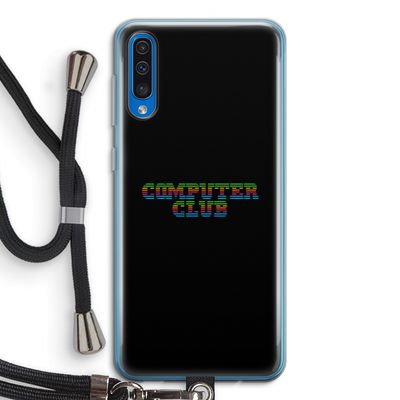 Retro: Samsung Galaxy A50 Transparant Hoesje met koord