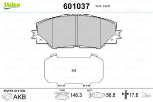 Valeo Remblokset 601037