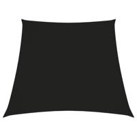 Zonnezeil trapezium 3/5x4 m oxford stof zwart