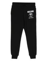 Moschino Kids pantalon de jogging à logo imprimé - Noir - thumbnail