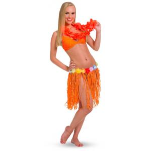 Toppers in concert - Oranje Hawaii party verkleed rokje One size  -