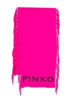 PINKO écharpe à logo imprimé - Rose