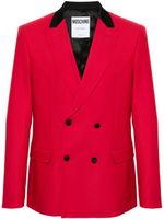 Moschino blazer à boutonnière croisée - Rouge