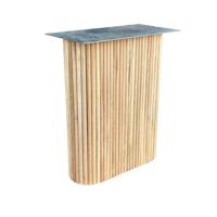 Wang eiken hout ribbel 55 bij 20 cm en hoogte 73,5cm - 2 stuks