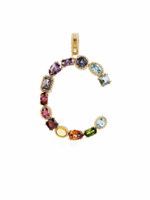 Dolce & Gabbana pendentif C en or 18ct orné de pierres variées - thumbnail