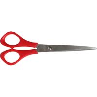 Creativ Company Schoolscharen, l: 16 cm, puntig, linkshandig, rood, 1 stuk