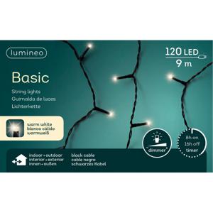 Kerstverlichting - 120 led lampjes - warm wit - 9 meter - lichtsnoer