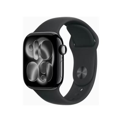 Apple Watch Series 11 42mm GPS Aluminium Sportband M/L Zwart