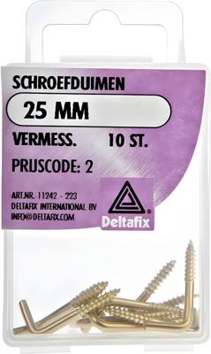 Schroefduim 25mm vermess 10st - Deltafix
