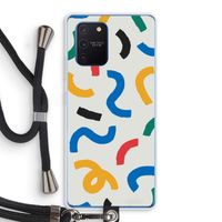 Illustratieve pop 2: Samsung Galaxy Note 10 Lite Transparant Hoesje met koord