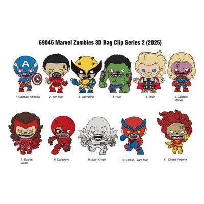 Marvel PVC Bag Clips Series 2 Zombies Display (24)