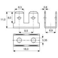 Vogt Verbindungstechnik 3871h.95 Plug-tong Insteekbreedte: 6.30 mm Insteekdikte: 0.8 mm 250 stuk(s)