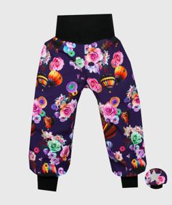 Waterproof Softshell Pants Roses And Airballoons Purple