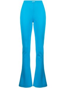 Off-White legging Sleek à fentes - Bleu